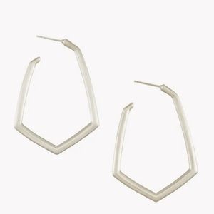 Kendra Scott Lonnie Hoop Earrings in silver